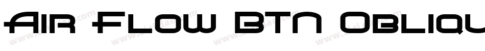 Air Flow BTN Oblique字体转换